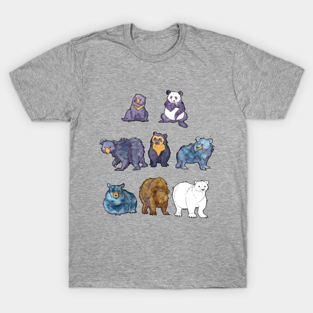 Bears Of the World T-Shirt by UntidyVenus